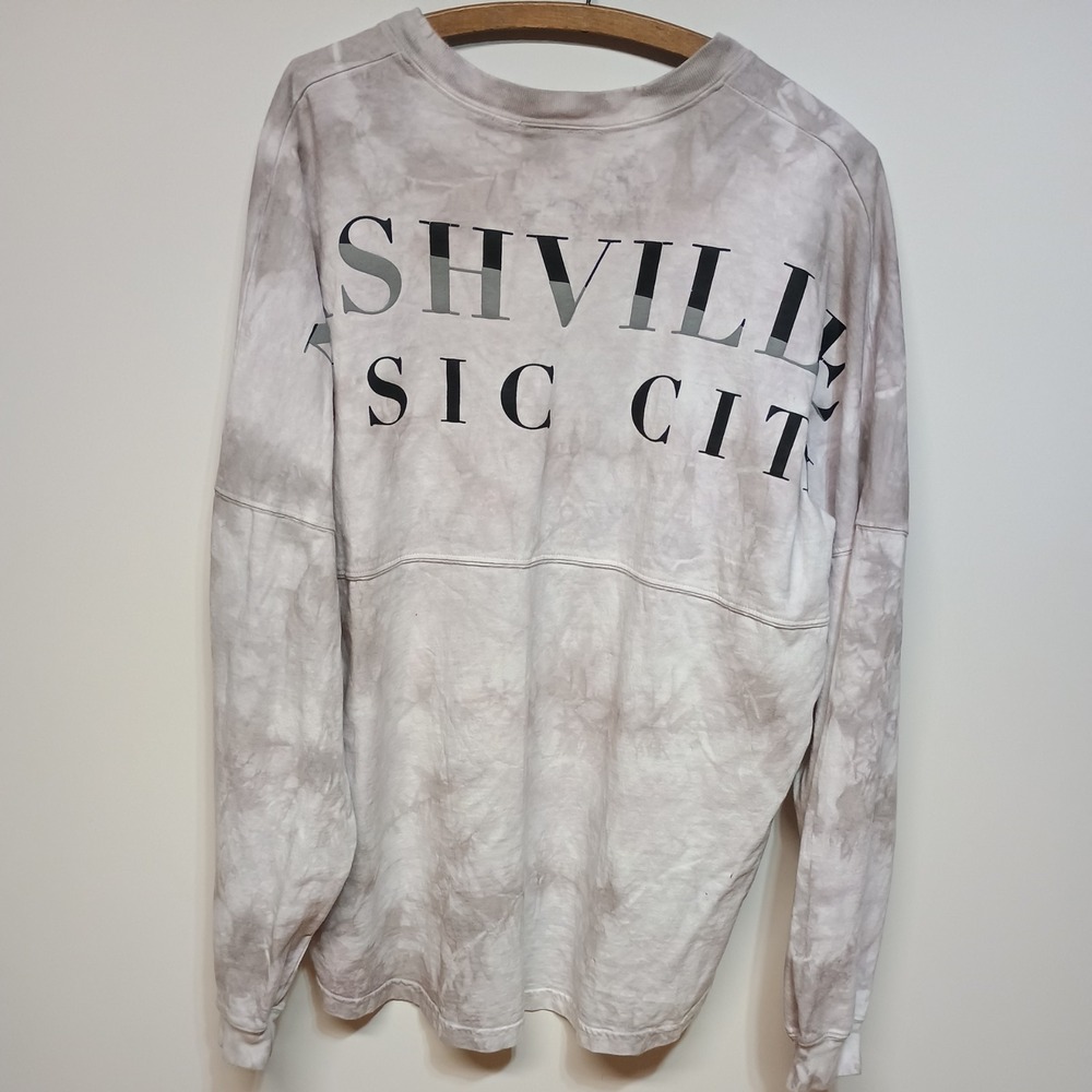 Spirit‎ Jersey Men's XLARGE Nashville Music City Shirt Oversize Long Sleeve Y2K - Picture 8 of 8